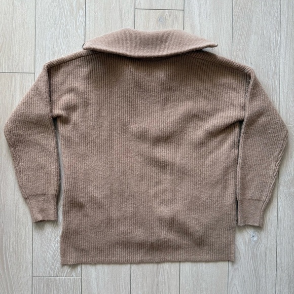 Madewell Glenbrook Women’s Half Zip Ribbed Sweater Merino Wool Blend XXS - Picture 9 of 11